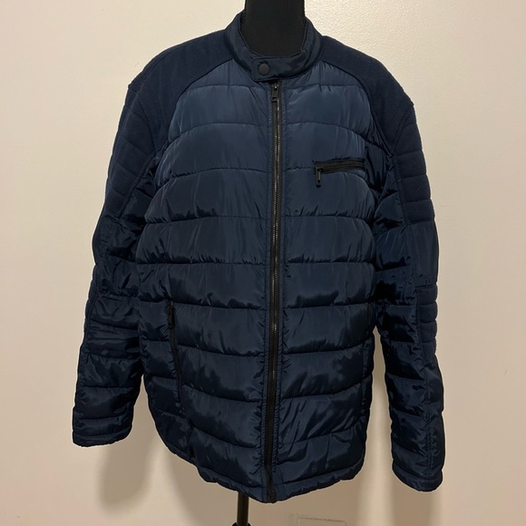 Marc New York Andrew Marc lightweight channel quilting puffer. Mixed media. XXL - Picture 2 of 9